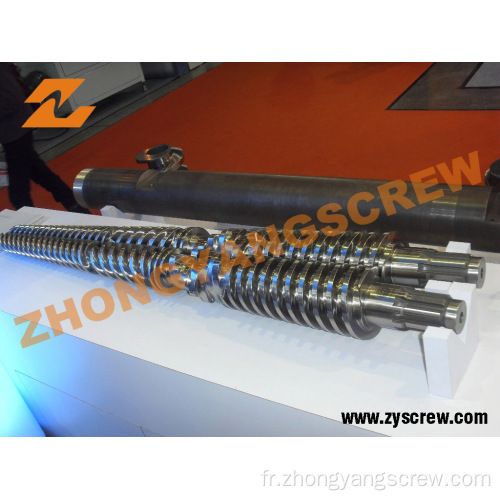 Double vis conique et baril pour tuyau en PVC (ZYT336)